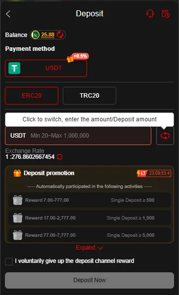 777SX Deposit